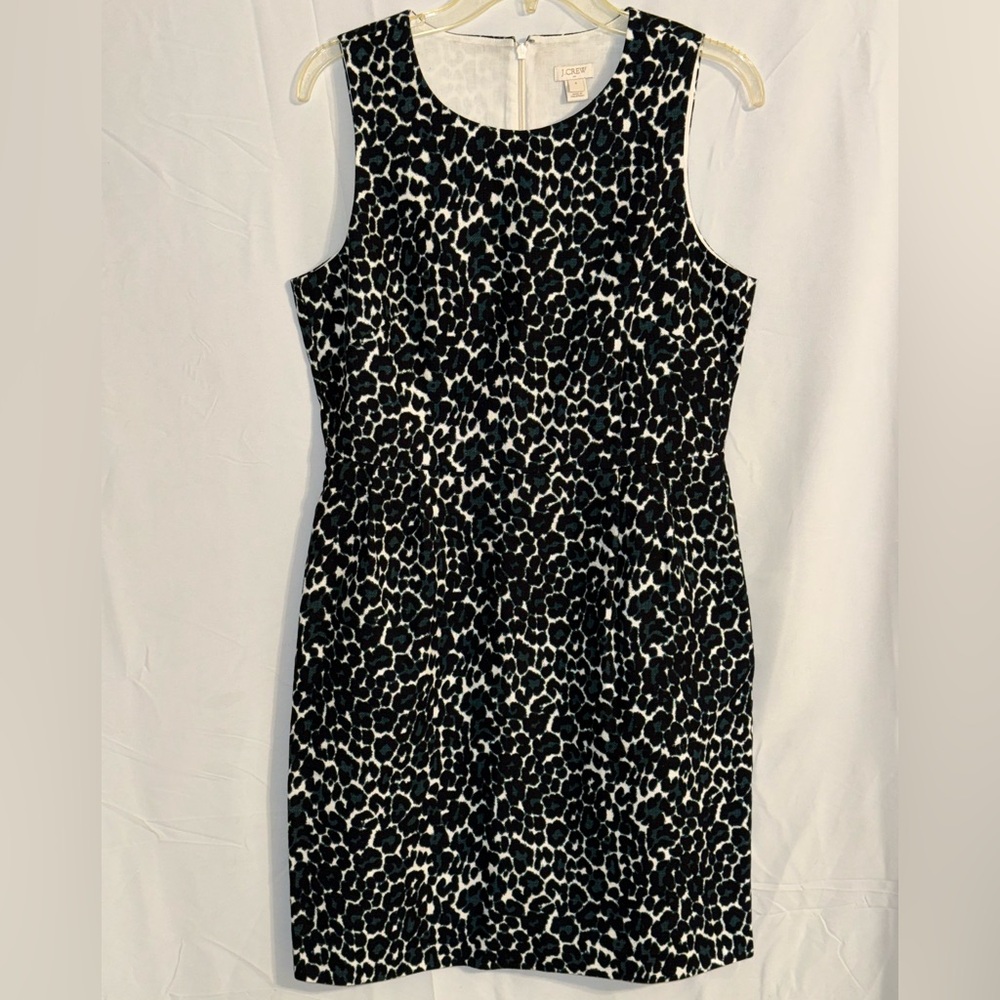 J. Crew Leopard Print Sleeveless Dress Size 6